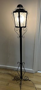 wrought iron streetlamp 1950