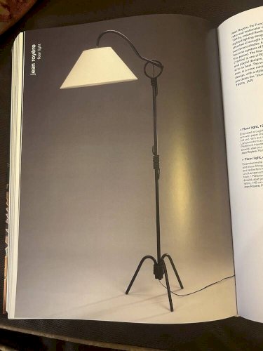 lampadaire en fer forgé de Jean Royére