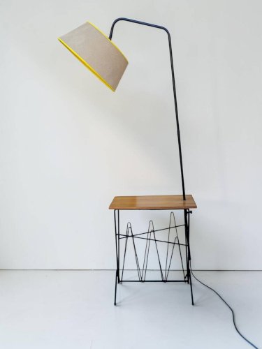Lampadaire liseuse tablette 1950