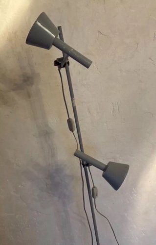 lampadaire liseuse vintage 2 spots année 50 design MS BELYSNING type