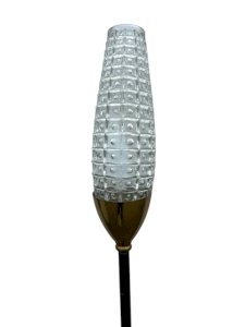 Lampadaire métal et corde années 1950