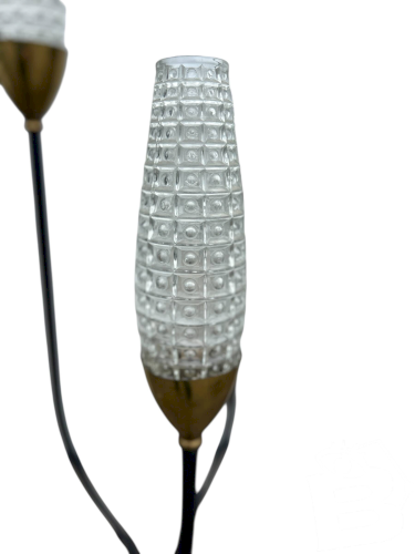 Lampadaire métal et corde années 1950