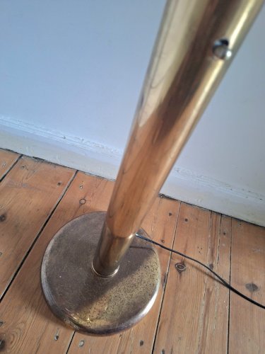 Lampadaire vintage fleur de lotus, luminaire design italien