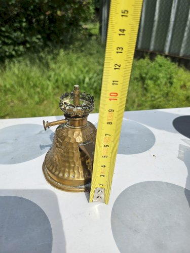 Lampe à Essence en Cuivre Lefeuvre