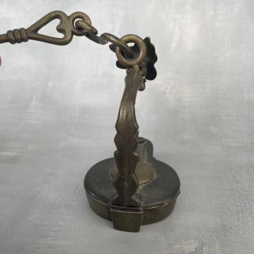 Lampe à huile de mineur marqué "1834"