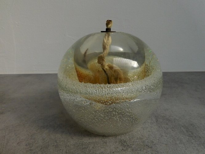 LAMPE A HUILE EN VERRE