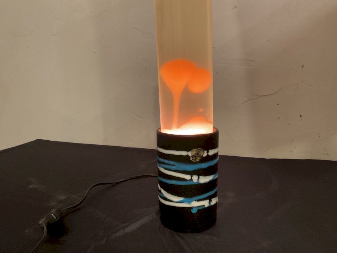 LAMPE A LAVE EN ÉMAUX DE LONGWY