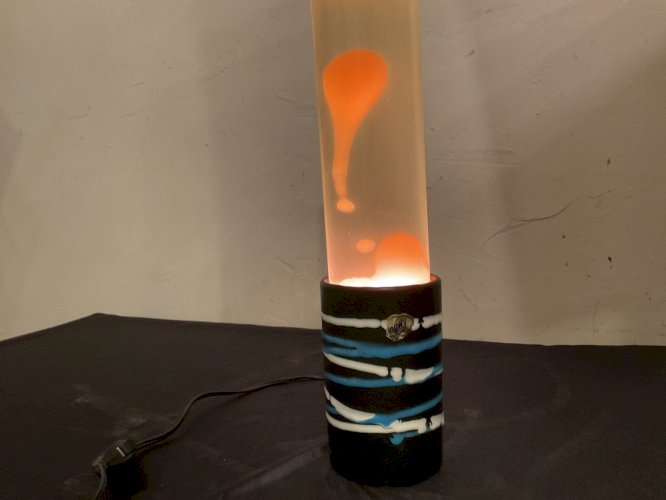 LAMPE A LAVE EN ÉMAUX DE LONGWY