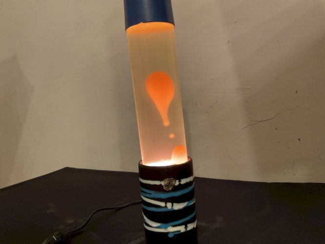 LAMPE A LAVE EN ÉMAUX DE LONGWY