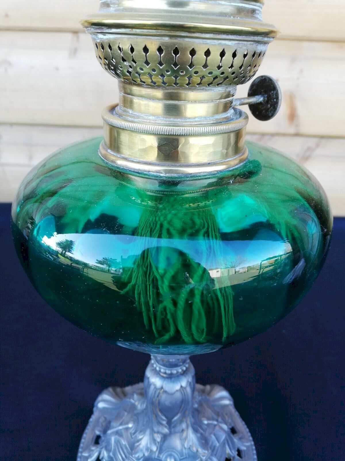 Lampe à Pétrole Vintage De Bureau Ou Lanterne Suspendue - Décorative En Fer Et Verre - Neuf