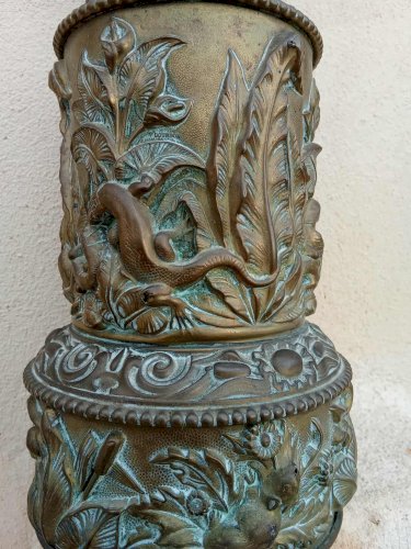 Lampe à pétrole d’époque Napoléon III en laiton