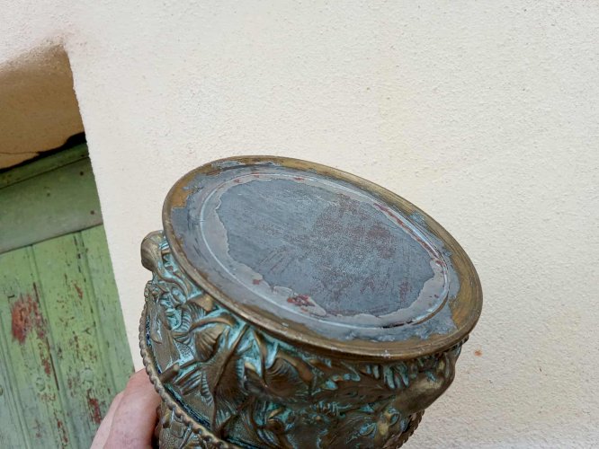 Lampe à pétrole d’époque Napoléon III en laiton