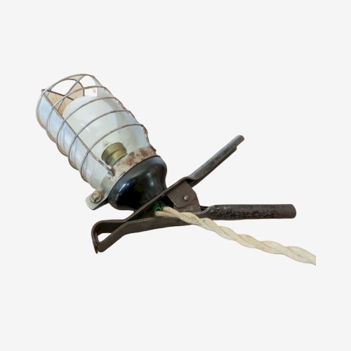 LAMPE A PINCE BALADEUSE METAL ET BAKELITE  RADIUS  ANNEES 40 50 INDUSTRIELLE