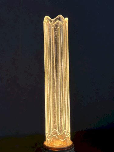 Lampe à poser bois & laiton