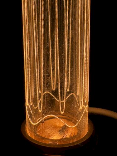 Lampe à poser bois & laiton