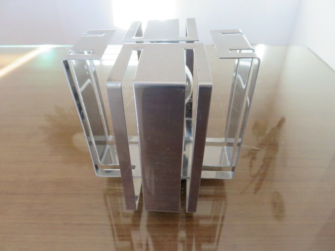 LAMPE A POSER EN METAL CHROME ANNEES 70 VINTAGE