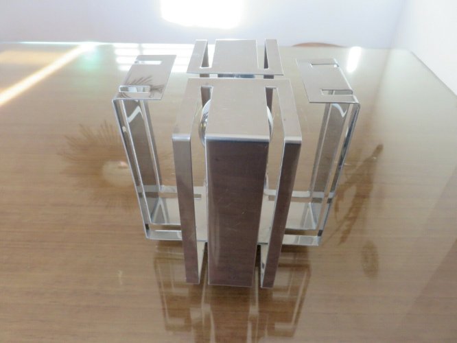 LAMPE A POSER EN METAL CHROME ANNEES 70 VINTAGE