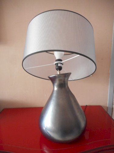 LAMPE A POSER HELIOS LA ARGENT LAURIE LUMINAIRE