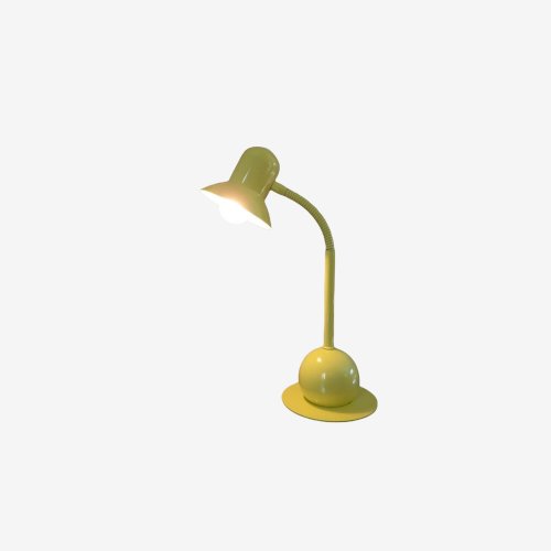 LAMPE A POSER STYLE  MEMPHIS  JAUNE PALE ANNEES 80 VINTAGE