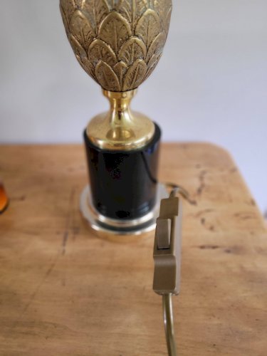 Lampe ananas Hollywood Regency anées 60