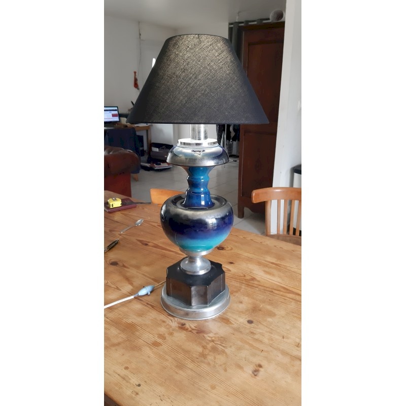 Lampe flexible chromée vintage 1970 Gris Métal - Vendu