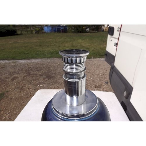 Lampe Année 60 chrome et faience