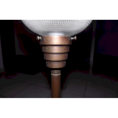 Lampe Année 60 Laiton , Cuivre et verre