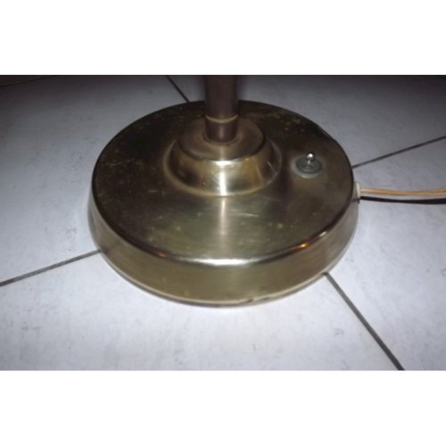 Lampe Année 60 Laiton , Cuivre et verre