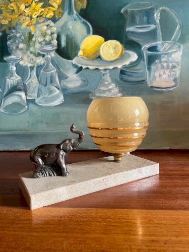 Lampe années 1930 éléphant régule