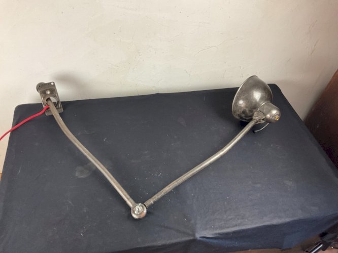 Lampe , applique industrielle Kaiser idell original 2 bras ( no gras , jielde )