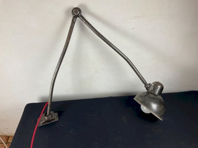 Lampe , applique industrielle Kaiser idell original 2 bras ( no gras , jielde )
