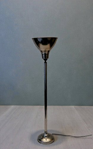 Lampe  Art déco en métal chromé