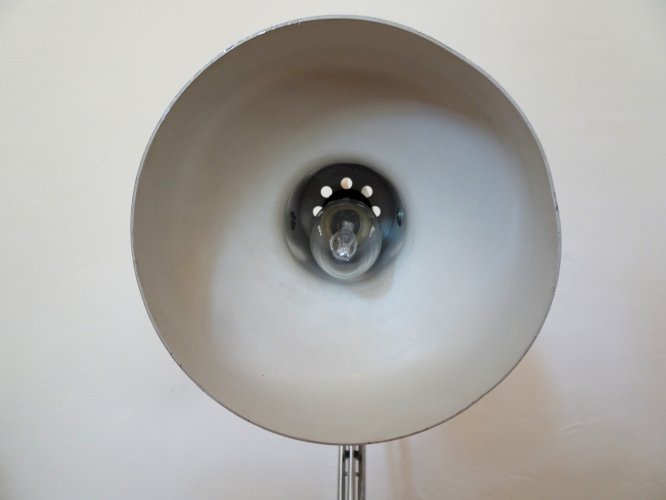 Lampe articulée darchitecte vintage en métal laqué et chromé 1970