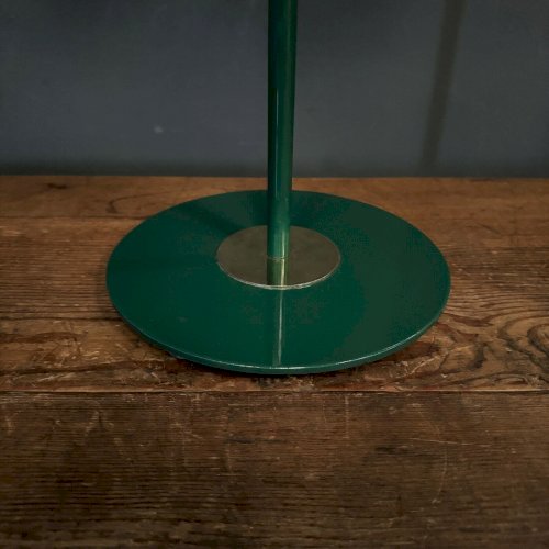 Lampe articulée liseuse en métal vert laqué XXe travail français L8905