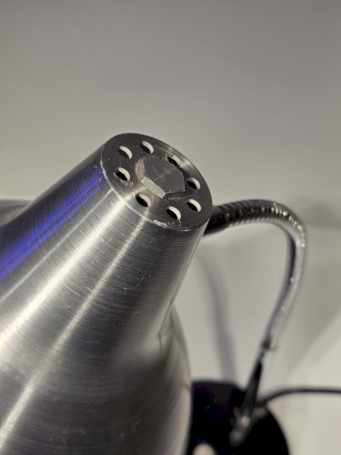 Lampe atelier métal années 70