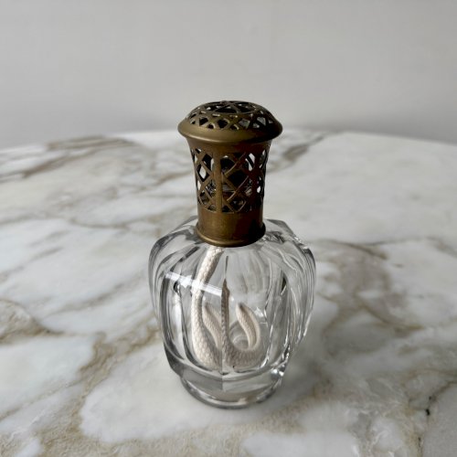 Lampe Berger en cristal taillé pans coupés début XXe M3932