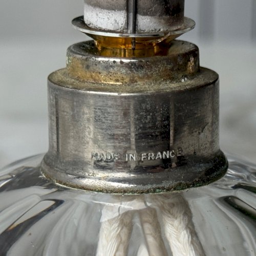 Lampe Berger en cristal taillé pans coupés début XXe M3932