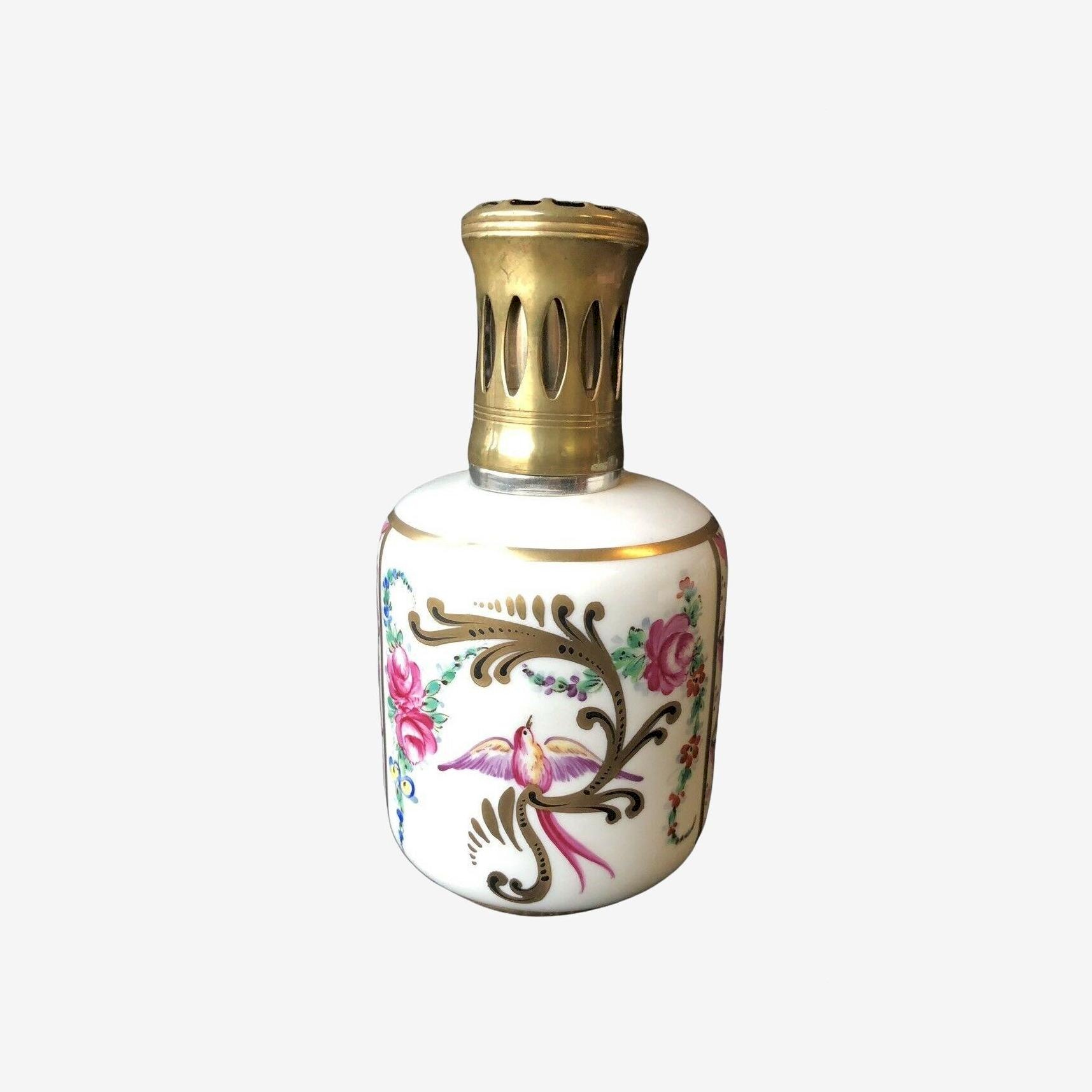 Lampe Berger Vintage En Porcelaine - Fabriquée En France - Complète
