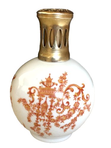 Lampe Berger porcelaine THARAUD réf RF Pagode Limoges diffuseur parfum asie