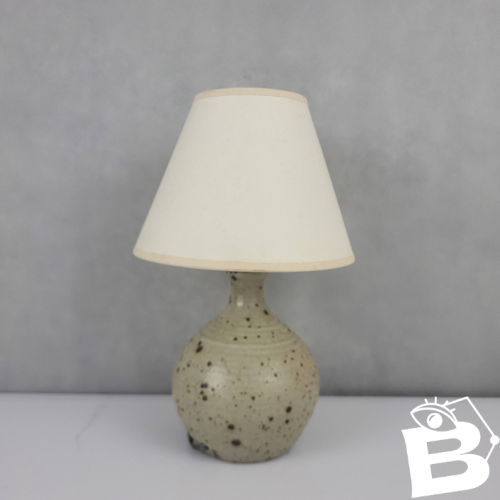 Lampe boule en grès pyrité