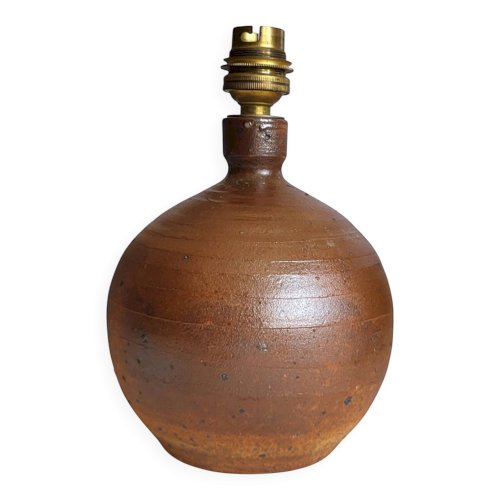 Lampe boule en grès pyrité