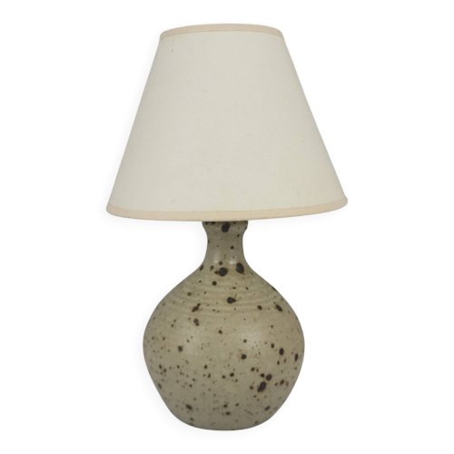 Lampe boule en grès pyrité