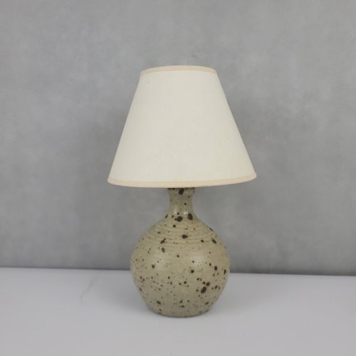 Lampe boule en grès pyrité