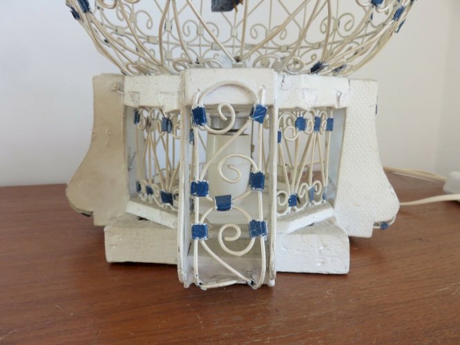 LAMPE CAGE A OISEAUX 1960 VINTAGE