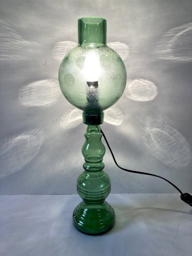 Lampe Cevin en verre vert