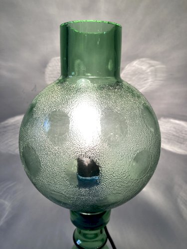 Lampe Cevin en verre vert