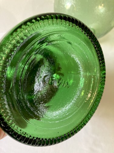 Lampe Cevin en verre vert