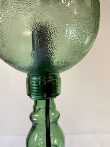 Lampe Cevin en verre vert