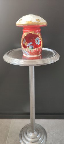 Lampe champignon céramique émaillée Vallauris Années 60/70.