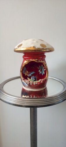 Lampe champignon céramique émaillée Vallauris Années 60/70.